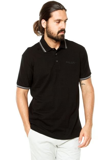 Camisa Polo Ellus Slim Preta - Marca Ellus