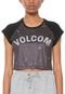 Camiseta Cropped Volcom Multi Grafite - Marca Volcom
