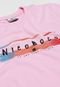 Camiseta Nicoboco Infantil Estampada Rosa - Marca Nicoboco