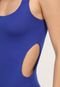 Body Forever 21 Cut Out Azul - Marca Forever 21