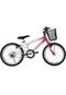 Bicicleta Aro 20 Mtb Sem Marcha Charme Feminina com Cestão Vermelha Athor Bikes - Marca Athor Bikes