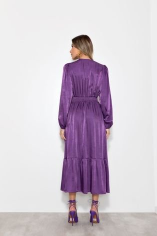 Vestido Vanibele Midi Violeta