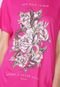 Camiseta Colcci Flores Rosa - Marca Colcci