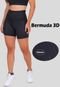 Kit 3 Short Bermuda Fitness 3 D Zero Transparência - Marca Click Mais Bonita