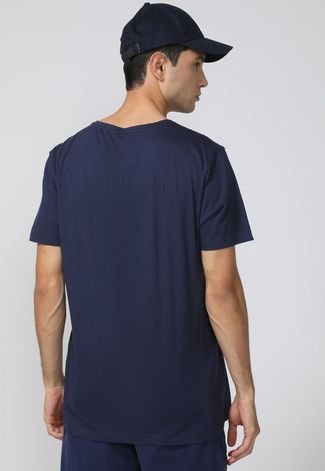 Camiseta Mr Kitsch Logo Azul-Marinho