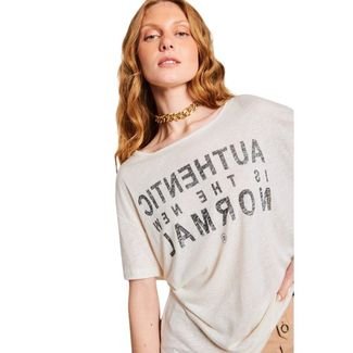 Camiseta Silk Authentic Reversa Off-white