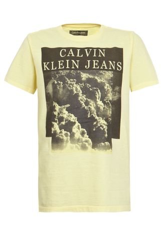 Camiseta Calvin Klein Kids Amarela