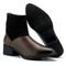 Bota Navit Shoes Country Chelsea Cano Curto Com Salto Café Marrom - Marca Navit Shoes