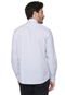 Camisa Dudalina Slim Geométrica Branca/Azul - Marca Dudalina