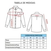 Camisa Masculina Acetinada Gola Padre Manga Longa Elastano Azul Claro G Azul Marinho - Marca TEODORO CAMISARIA