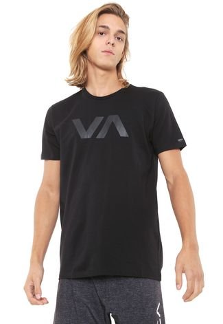 Camiseta RVCA VA All Black Preta