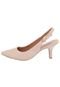 Scarpin Ramarim Bico Fino Plus Lezzard Nude - Marca Ramarim