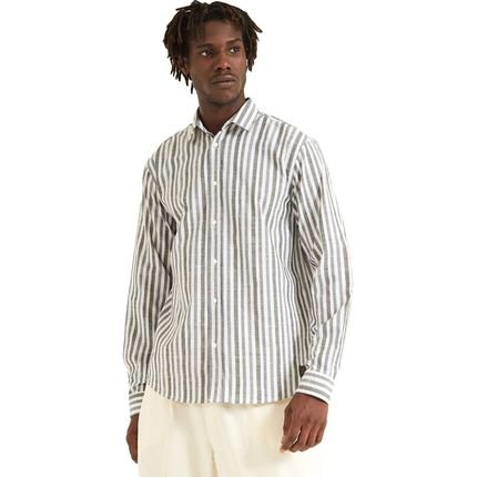 Camisa Linho Forum Relax V23 Bege Masculino - Marca Forum