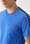 Camiseta Lacoste Reta Faixa Logo Azul - Marca Lacoste