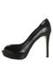 Peep Toe Dumond Meia Pata Embutida Preto - Marca Dumond