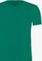 Camiseta Basica Ogochi Slim Fit.  Verde - Marca Ogochi