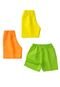 Kit 5 Bermudas Infantil Coloridas- Tamanho 2 ao 12 - Marca VIDA COSTEIRA