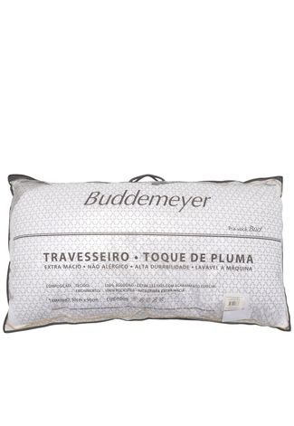 Travesseiro Buddemeyer Matelassê Toque de Pluma 50x90cm Branco