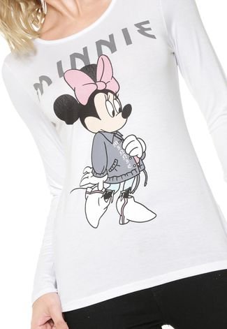 Blusa Cativa Disney Minnie Off-White