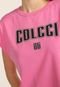 Vestido Colcci Curto Logo Rosa - Marca Colcci