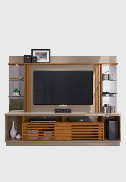 Home Theater Frizz Gold Cinza/Naturale Madetec - Marca Madetec