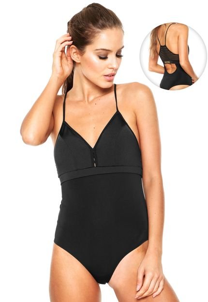 Body Colcci Fitness Estruturado Preto - Marca Colcci Fitness