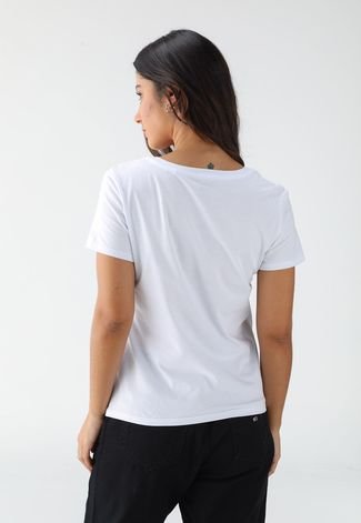 Camiseta Levis Slim Logo Branca