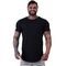 Kit 3 Camiseta Longline Masculina MXD Conceito para Academia e Casual Slim Preto, Mescla Bordô e Caramelo - Marca Alto Conceito