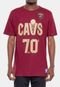 Camiseta NBA City Number Cleveland Cavaliers Bordô Rust - Marca NBA