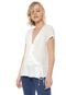 Blusa Ana Hickmann Transpassada Off-white - Marca Ana Hickmann