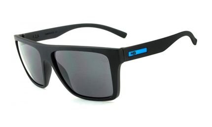Óculos de Sol HB Floyd Teen 9312771000 / 50 Preto Fosco com Azul - Marca HB