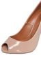 Peep Toe DAFITI SHOES Verniz Nude - Marca DAFITI SHOES