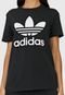 Camiseta adidas Originals Trefoil Preta/Branca - Marca adidas Originals