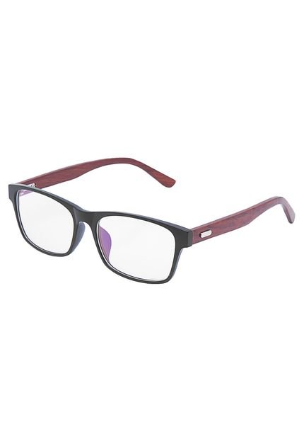Óculos de Grau FiveBlu Haste Madeira Preto - Marca FiveBlu