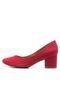 Scarpin FiveBlu Salto Grosso Vermelho - Marca FiveBlu