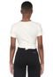 Blusa Cropped Handbook Transpassada Off-White - Marca Handbook