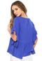 Blusa Acrobat Babado Azul - Marca Acrobat