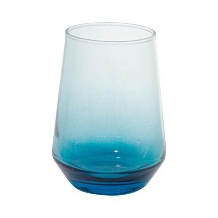 Copo de Vidro Miami Azul 400ml 1 peça - Casambiente - Marca Casa Ambiente