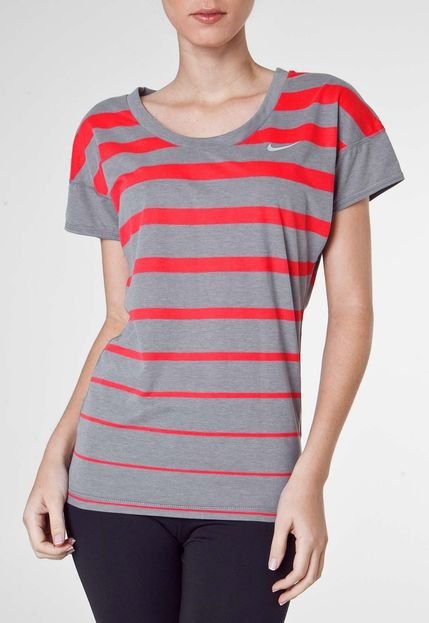 Camiseta Nike Stripe Cinza - Marca Nike