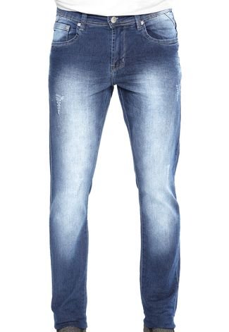 Calça Jeans R Rowers Skinny Comfort Azul