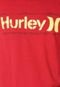 Regata Hurley One & Only Stencil Asfalto Vermelha - Marca Hurley