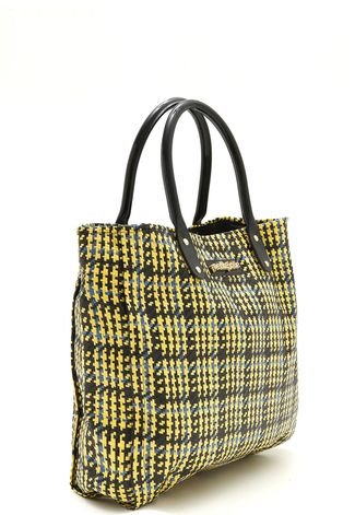 bag fit - xadrez amarelo