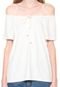 Blusa Malwee Ombro a Ombro Off-White - Marca Malwee