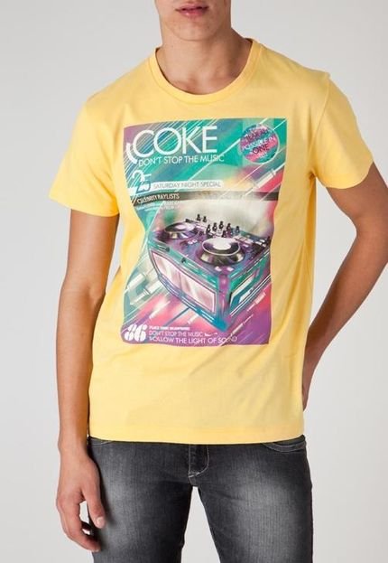 Camiseta Australia Dj Amarela - Marca Coca-Cola Jeans