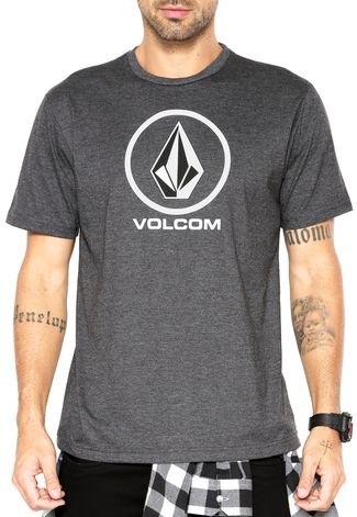 Camiseta Volcom Crisp Stone Cinza
