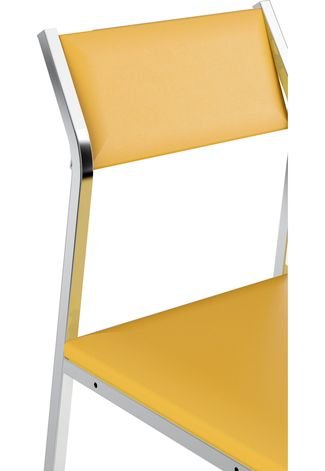 Kit 2 Cadeiras 1709 Napa Móveis Carraro Amarelo