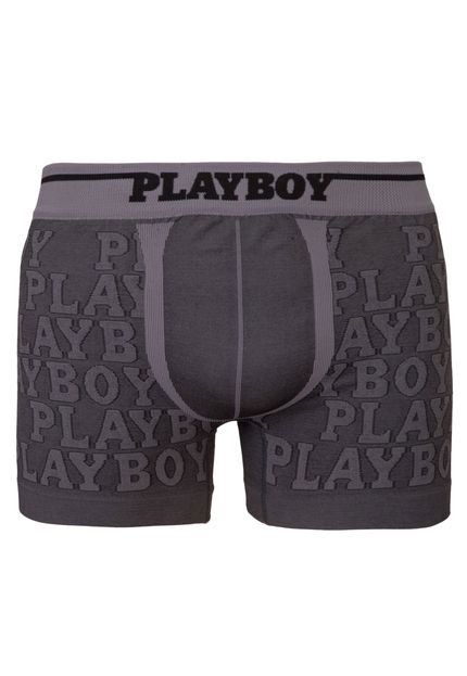 Cueca Boxer Playboy Style Cinza - Marca Playboy