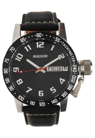 Relógio Magnum MA33139T Prata/Preto