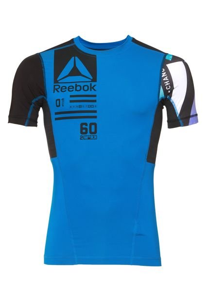 Camiseta Reebok OS Activchill CO Azul/Preto - Marca Reebok