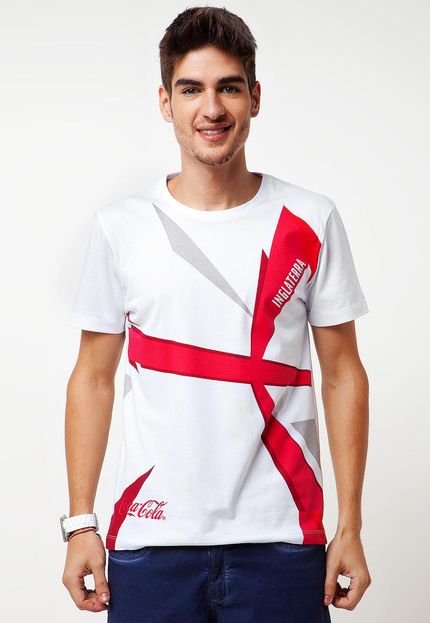 Camiseta Coca-Cola Clothing Brasil England Branca - Marca Coca-Cola Jeans